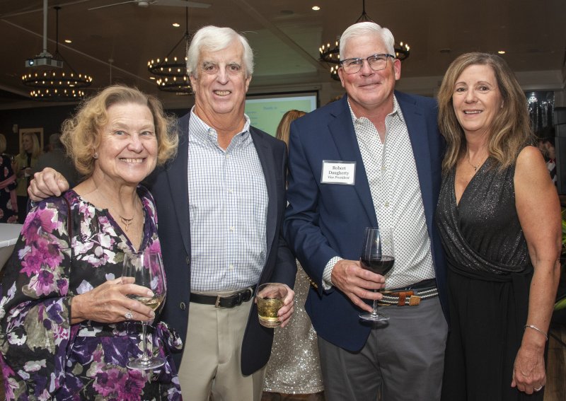 Enjoying the event are (l-r) Mary Anne and David McKiernan, and Robert and Nancy Daugherty.